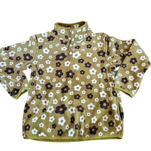 Pulse Floral Girls Pullover Snap Sweatshirt Size 7